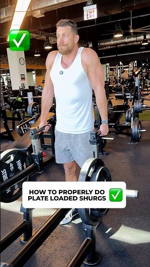How to PROPERLY Do Plate Loaded Machine Shrugs ✅ #shoulderworkout #traps #musclebuilding