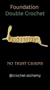 Foundation Double Crochet (FDC) | no more tight chains #CrochetforBeginners