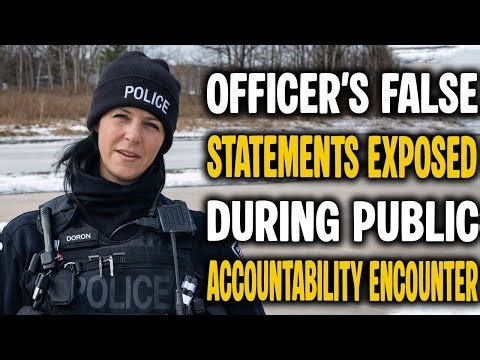 Female Officer Embarrassed After ID Demand Backfires Walk of Shame | Audit Fail