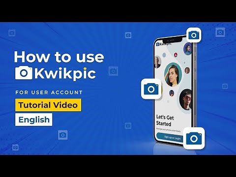 How to use the Kwikpic App | Kwikpic iOS & Android Demo in English | Ai Photo-Sharing App Tutorial