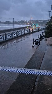 Torquay seafront is closed off. Area closed to vehicles and pedestrians. Suspected unexpIoded ordnance discovered on the beach. | Spotted Torquay