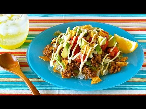 Taco-Rice (Okinawan Cuisine) 簡単！タコライスの作り方 (沖縄料理 レシピ) - OCHIKERON - CREATE EAT HAPPY