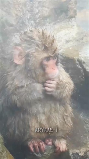 The scene is different my hands are cool💔 #BabyMongkey #sadmonkey #littlemonkey #heartwarming