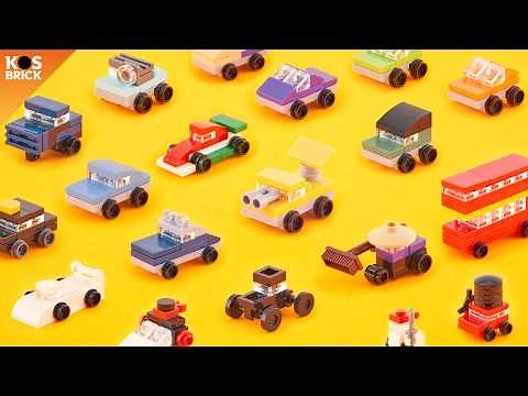 Lego Disney Pixar Cars 2 Mini Vehicles (Tutorial)