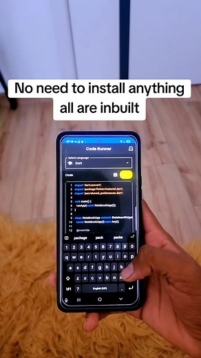 no need to install anything all are inbuilt #coding #codinglife #learningcodeforbeginners #programming #mobileprogramming