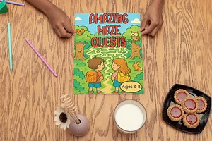 Amazing Maze Quests: 50 Printable Mazes for Clever Kids 6-8 Years Old | 8.5"x11", 52 Pgs, Five Maze Styles for Hours of Screen-free Fun! - Etsy UK