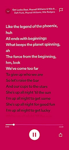 Get Lucky - Daft Punk Song Lyrics