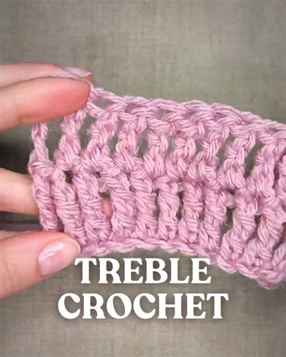 Video Tutorial for Beginners - Part 6: Learn How to Do A Treble Crochet #basiccrochet #beginnerscrochet #crochetstitches #learnhowtocrochet https://yourcrochet.com/how-to-do-a-treble-crochet-stitch-tr-as-a-beginner/ | My Love Crochet