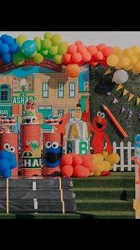 Sesame Street Birthday Party Decoration Theme | Elmo's World