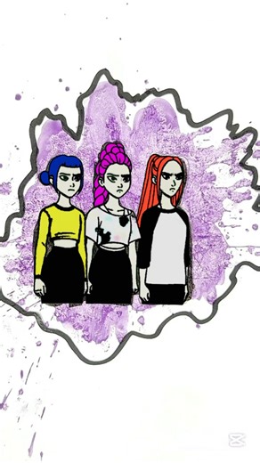 Kpop Girls Beautiful acrylic paint game!!🙀😍 #art #ytshort #kpopdemonhunter #acrylic