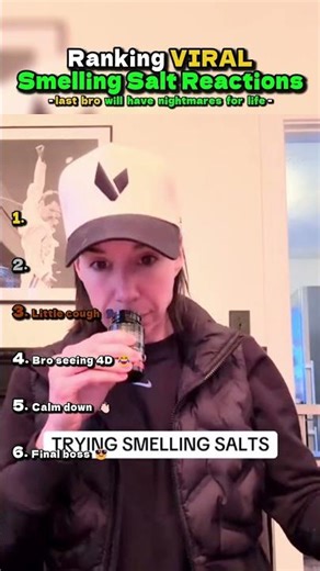 Ranking VIRAL Smelling Salt Reactions 🧂😂 #shorts
