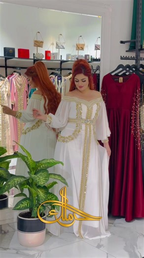 Traditional Dress Showcase in a Boutique Setting