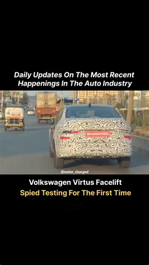 Volkswagen Virtus Facelift Spied Testing In India! #2026virtus #volkswagen #virtusgt
