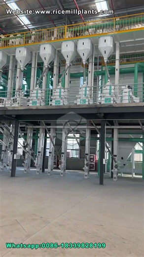 Smart Factory: IoT-Controlled 200 TPD Rice Production Line #ricemillsupplier #ricemill