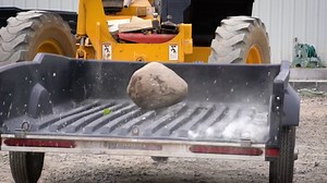 CargoMax destruction test ⚠️ Heavy Boulder Dropped onto a CargoMax™ Trailer! | FLOE International