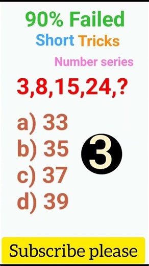 reasoning number series short video #series #analogy #reasoning #reasoningquestions #shortfeed