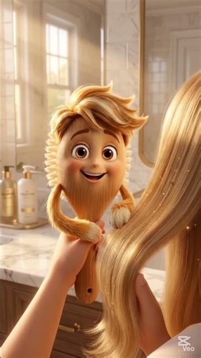 Talking Hair Brush 🖌️ Cinematic AI Animation #3danimation #ai #aivideo #talkingobjects #virala i