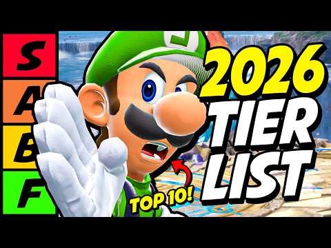THE NEW 2026 OFFICIAL SMASH ULTIMATE TIER LIST (Luigi Takes Over!)