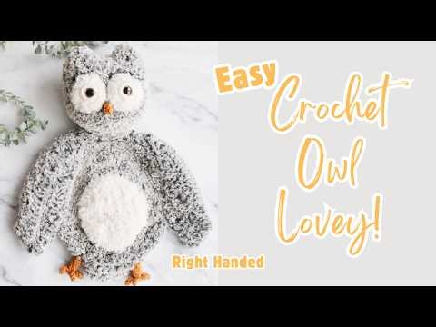 Crochet Owl Lovey Tutorial | Crochet Owl Tutorial | Easy Crochet Owl Pattern
