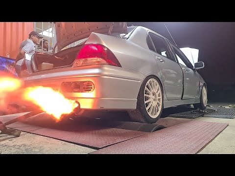 Turbocharged CS3 lancer 4G15T SOHC MAXXECU upgrade and dyno tune + antilag!!