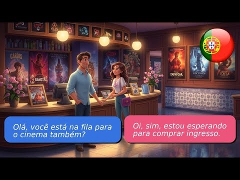 Speak Portuguese easily - listen, repeat, say: at the cinema.