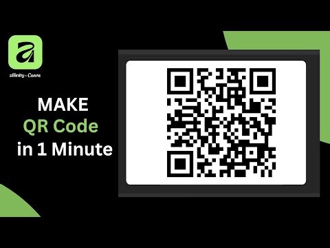 How to Make a QR Code in Affinity Fast