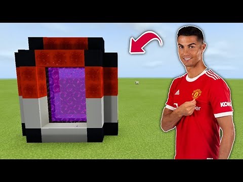 Creating a Cristiano Ronaldo CR7 Portal ~ MineCraft PE