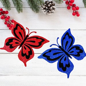 Flying Butterfly With Glitter Paper | My Arts & Crafts