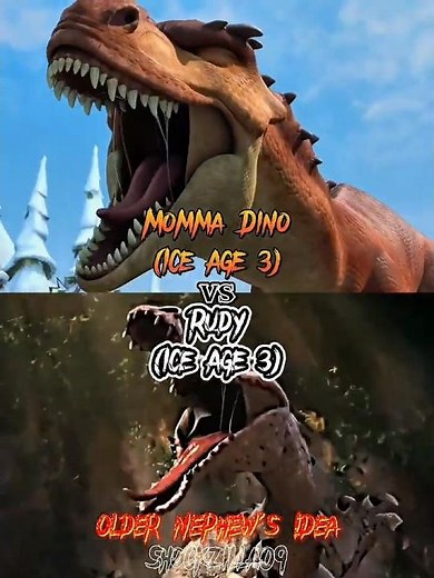 Rudy (Ice Age 3) vs Momma Dino (Ice Age 3) |#iceagedawnofthedinosaurs