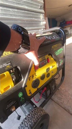 Champion electric start gas generator
