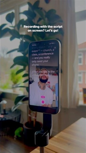 Record videos with script on screen (teleprompter iPhone)