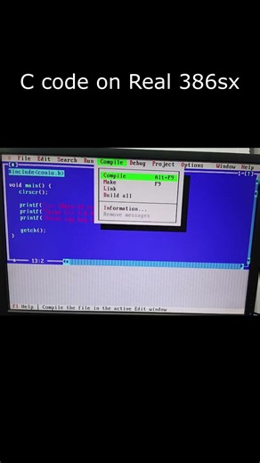 Coding on real 386sx