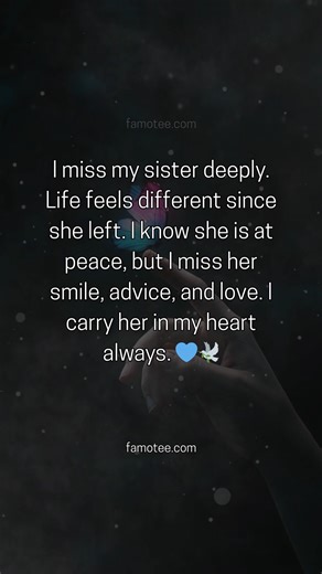 Missing my angel Sister deeply today 💔🥺 | Missing My Sister Memorial Gifts