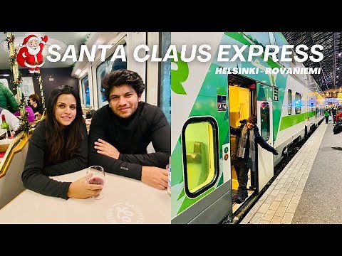 Santa Claus LAPLAND EXPRESS / VR Finland Deluxe Sleeper Train Ride From Helsinki to Rovaniemi