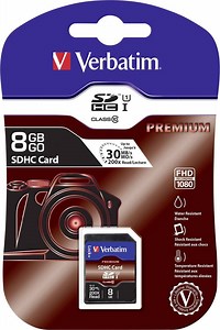 Verbatim Premium 8GB SDHC Klasse 10 flashgeheugen | bol