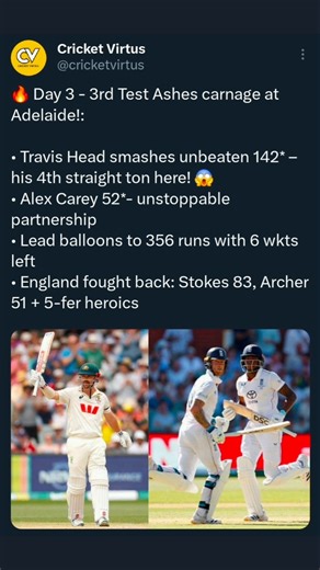 TRAVIS HEAD DESTROYS ENGLAND! 🏏 Ashes Day 3 Highlights