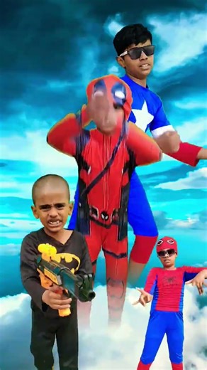 Omg 😱 Superheroes Battle | Spider-Man Vs Deadpool Vs Batman Vs Captain America #marvelsuperheroes