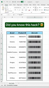 Create barcodes in excel | LEARN MORE