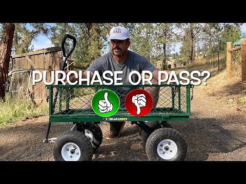 In-Depth Review & Demo of the Gorilla Carts GOR400 Steel Garden Cart