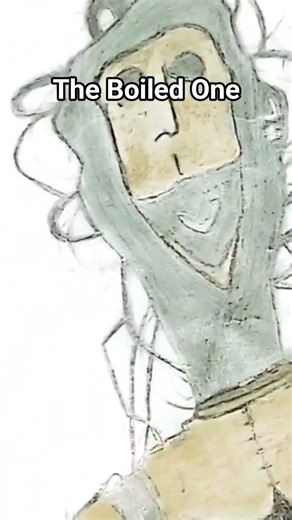 the boiled one!! drawing by rafa. like and subscribe for more drawing⚫️ #scary #theboiledone #like