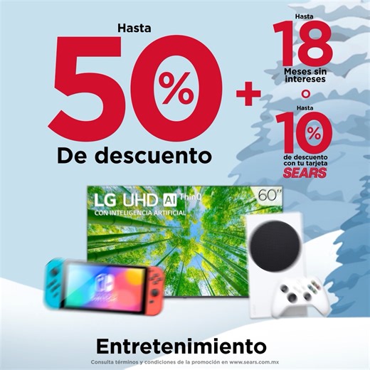 62K views · 198 reactions | Aprovecha nuestras increíbles rebajas y llévate todo lo que necesitas con un increíble descuento. ❄️✨ ¡Visítanos! ✨www.sears.com.mx *Consulta las bases en www.sears.com.mx | Sears México | Facebook