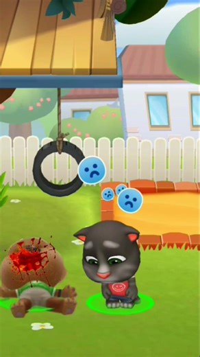 Tom best friend ben death 😭 #mytalkingtom #cat #tom #shorts