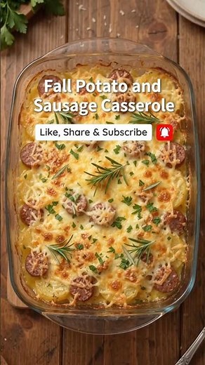 Fall Potato and Sausage Casserole | The Coziest Bake of the Season 🍁