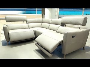 Is this the best compact corner Sofa in the world? Natuzzi Editions Greg Sectional Reclining Sofamax