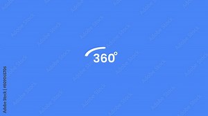 360 degree angle rotate arrow icon, panoramic, angle 360 degrees icon, Wide Degree,