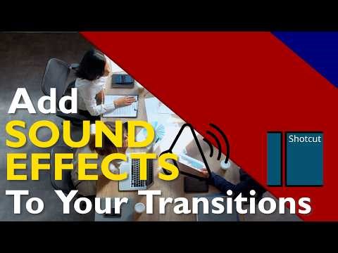 How to add SOUND Effects to your transitions | Shotcut Tutorial | FREE Sound Effects #transition