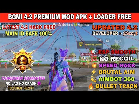 BGMI HACK 4.2 | BGMI 4.2 MOD APK | BGMI ESP HACK | BGMI NEW HACK TODAY | HOW TO HACK BGMI HACK
