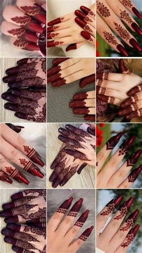 simple finger mehndi designs | aesthetic mehndi design | minimal mehndi design