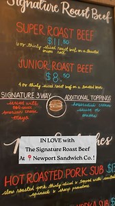 We are OBSESSED with @newportsandwichco! 🥪✨ Their Signature Roast Beef, simmered and dipped in their mouthwatering Au Jus, is honestly one of the best we’ve ever had. Choose between Junior or Super size, nestled in a warm, buttery toasted bun. Our top pick? The signature “3-Way” with cheese, BBQ sauce, and mayo – it is comfort food at its finest! But don’t sleep on their chicken Parm Ala Vodka or the Meatball Sub – they’re tied for a close second! 🙌 #NewportSandwichCo #RoastBeef #NewportFavori
