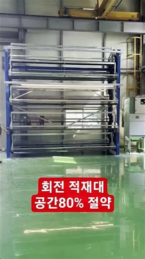 회전 적재대 ,정리정돈 , 쉬운 입출고 , 안전사고 예방 , 다양한 수납 디자인,공간 활용 80% 절감